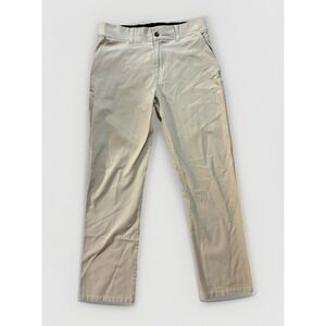 Hylete Chino Pants‎ Mens 32x32 Khaki Beige Golf Performance Wicking Slacks